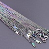 2.2mm 304 Stainless Steel Twisted Chain Necklaces UT6416-5-1
