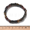 Bamboo Natural Tiger Eye Beads Stretch Bracelets for Women Men BJEW-K304-01I-5