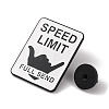 Speed Limit Alloy Enamel Pins JEWB-A024-05-3