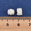 Brass Micro Pave Clear Cubic Zirconia Beads KK-Z162-18S-3