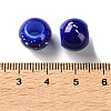 Spray Painted ABS Plastic European Beads KY-G033-01B-06-3