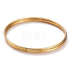 3Pcs Women's Simple Fashion PVD Vacuum Plating 304 Stainless Steel Stackable Buddhist Bangles BJEW-O182-11G-1