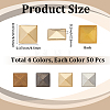 200Pcs Brass Cabochons KK-CY0001-18A-2