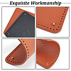 WADORN 2 Pcs 2 Colors PU Leather Square Bag Nail  Bottom DIY-WR0001-84-4