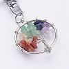 Natural & Synthetic Gemstone Keychain KEYC-P032-C10-2