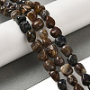 Natural Golden Silk Jade Beads Strands G-B078-D24-01-2