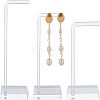 Transparent Acrylic Earring Display Stands EDIS-WH0007-01-1