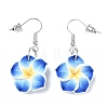 Flower Polymer Clay with Wax Cord Pendant Necklaces & Dangle Earrings Sets FS-WG2CAA9-02-4