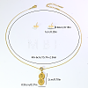 Stainless Steel Number 8-shaped Pendant Necklace & Stud Earrings Sets for Women Daily Casual and Party OF1174-4