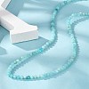 Natural Amazonite Beaded Necklaces NJEW-K114-B-A07-3