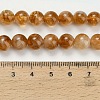 Heated Natural Citrine Beads Strands G-L642-B17-8mm-5