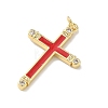 Brass Micro Pave Cubic Zirconia Pendants KK-Z153-24G-05-2