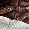 40Pcs Tibetan Style DIY Alloy Sword Weapon Big Pendants FIND-UN0003-13-5