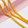 Faceted Glass Beads Strands EGLA-J042-35B-07-4