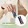 12Pcs Flower Printed Polyester Necklace Anti-Winding Display Cards CDIS-OC0001-14G-5
