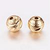 Real 24K Gold Plated Brass Beads KK-P097-01-2