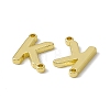 Rack Plating Brass Connector Charms KK-C007-38G-K-3