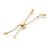 Adjustable Brass Bracelet Making KK-K398-08G-2