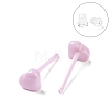 Hypoallergenic Bioceramics Zirconia Ceramic Heart Stud Earrings EJEW-Z023-08D-1