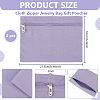 Cloth Zipper Jewelry Bag Gift Pouches ABAG-WH0040-53D-2