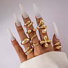 8Pcs Alloy Finger Rings Sets WG7802C-31-1