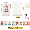   112Pcs Rectangle with Girl Pattern Paper Earring Display Cards DIY-PH0013-45-2