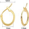 Brass Hoop Earrings KK-FH0001-26-2