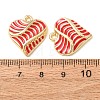 Alloy Enamel Pendants AL-CBA7256-06G-2