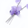 Acrylic Beads Pendant Necklaces NJEW-JN02416-2