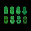 Luminous Frosted Transparent Acrylic Beads TACR-T029-21I-4