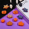 8 Style Halloween Theme Food Grade Eco-Friendly Silicone Beads SIL-CA0001-68-4