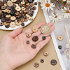 300Pcs 6 Styles Coconut Wood Bead WOOD-PH0003-97-3