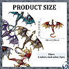 18Pcs 6 Colors Pterosaur Enamel Pins JEWB-ME0001-41-2