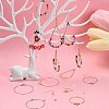 DIY Brass Geometry Hoop Earring Making Kit DIY-YW0008-60-6