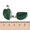 Synthetic Malachite Pendants G-B127-01P-05-4