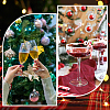 14Pcs Christmas Theme Alloy Enamel Wine Glass Charms AJEW-SC0002-05-5