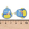 Alloy Enamel Pendants ENAM-L055-01E-02-3