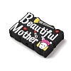 Mother's Day Silicone Focal Beads SIL-G013-01H-2