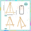 28Pcs Folding Wood Tabletop Easel AJEW-WH0709-313-2