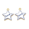 Printed Brass Pendants KK-CBA42CA-08G-08-1