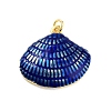 Real 18K Gold Plated Rack Plating Brass Enamel Pendants X-KK-M293-32G-02-1
