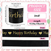 10Yards Polyester Happy Birthday Ribbon OCOR-FG0003-41B-2