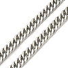 201 Stainless Steel Curb Chain Necklaces NJEW-Q336-06A-P-5