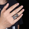 Men's Stainless Steel Finger Rings RJEW-BB29952-12-2