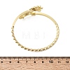 Eye Theme Brass Micro Pave Cubic Zirconia Cuff Bangles for Women BJEW-F526-01A-G-5