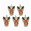316 Surgical Stainless Steel Enamel Charms STAS-S116-009G-1