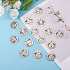 16Pcs 8 Style Stainless Steel Pendants STAS-SZ0002-01-4