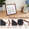 4Pcs Plywood Money Box Photo Frames ODIS-WA0001-16A-4