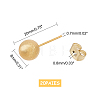 304 Stainless Steel Ear Studs EJEW-UN0001-12-8mm-3