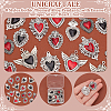 16Pcs 8 Styles Gothic Themed Alloy Pendants ENAM-UN0001-09-5